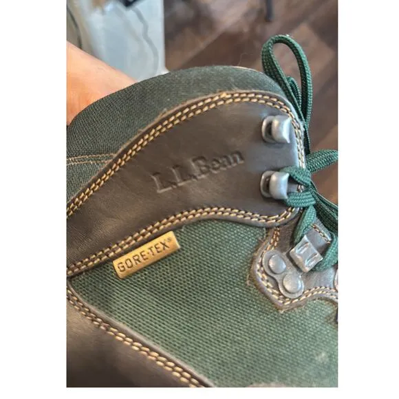 LL BEAN Cresta Air 8000 size  8 Gore-Tex Hiking Trail Boots Vibram Made Italy