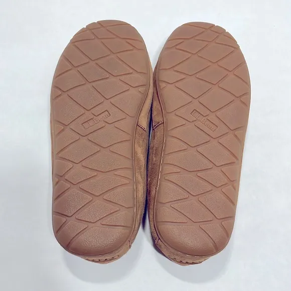 LL Bean Wicked Good Moccasins Men’s 12 Wide Australian Fur ⭐️ Best Slippers!
