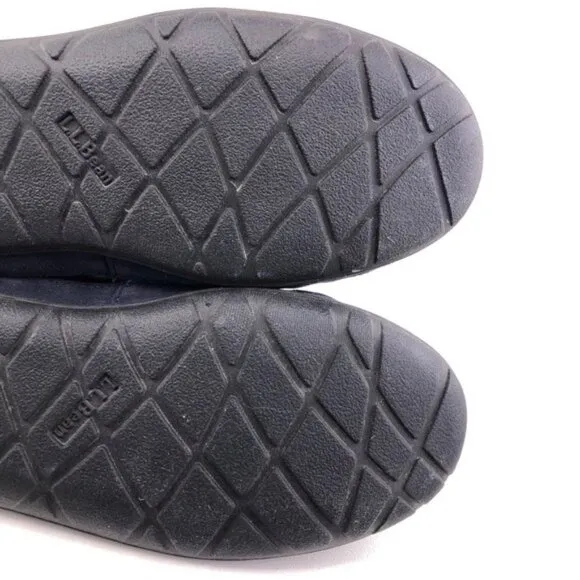 L.L. Bean Wicked Good Plaid Flannel Moccasin Slippers 10M