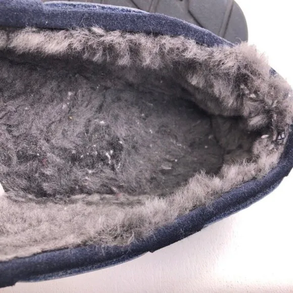 L.L. Bean Wicked Good Plaid Flannel Moccasin Slippers 10M