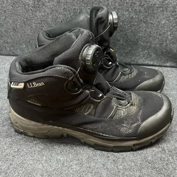 LL Bean Women’s Hiking Boots – Black – Size 8.5M – BOA Lacing System