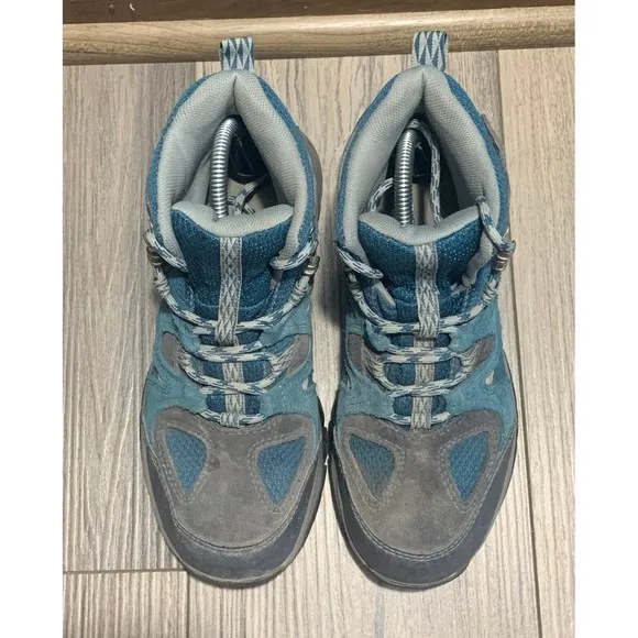 L.L.Bean Model Hikers Tek 2.5 Kid's 4 Trail Waterproof Blue/Grey Athletic Boots