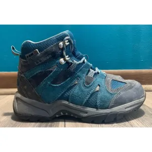L.L.Bean Model Hikers Tek 2.5 Kid's 4 Trail Waterproof Blue/Grey Athletic Boots