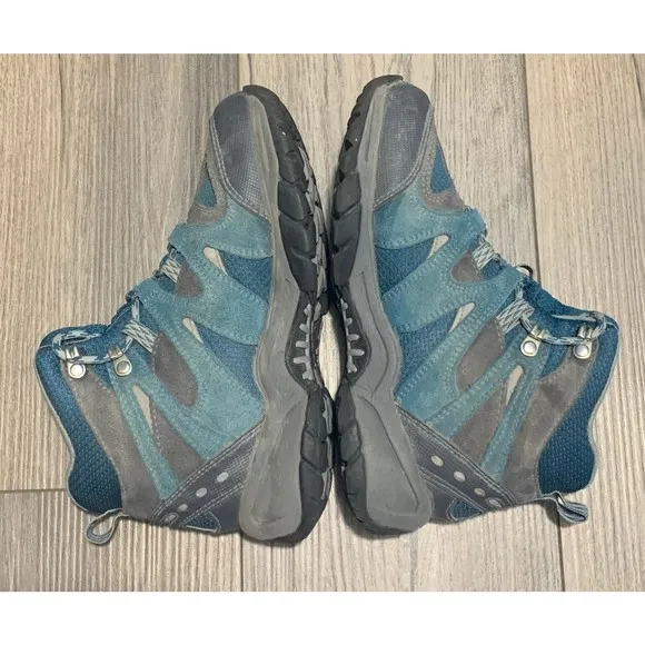 L.L.Bean Model Hikers Tek 2.5 Kid's 4 Trail Waterproof Blue/Grey Athletic Boots
