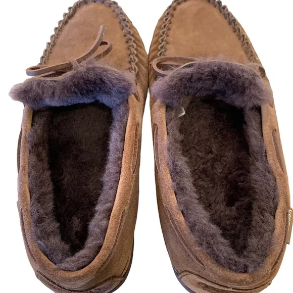 L.L.Bean wicked good fur lined slippers