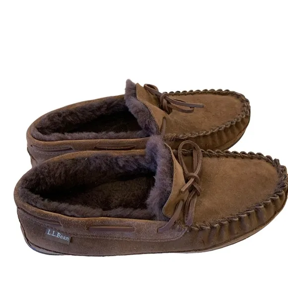 L.L.Bean wicked good fur lined slippers
