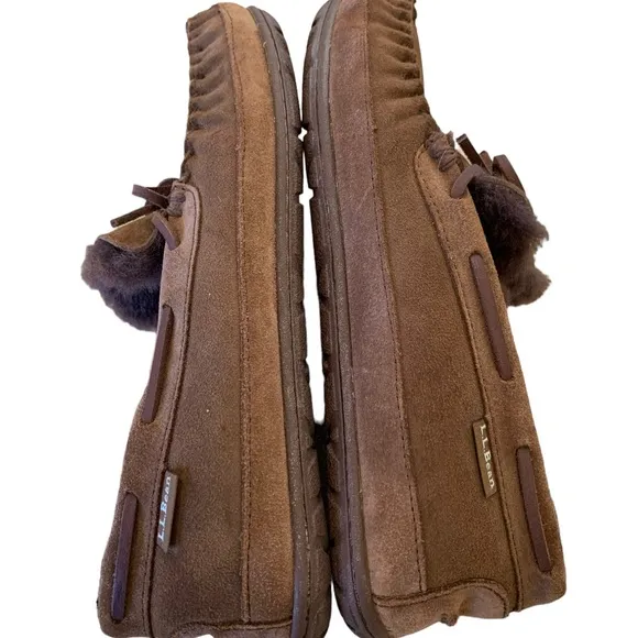 L.L.Bean wicked good fur lined slippers