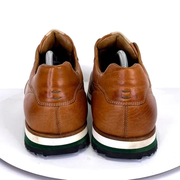 LLOYD WALCOTT 1888 Mens Leather Sneaker 8.5 Brown Calfskin Dressy Heritage Prep