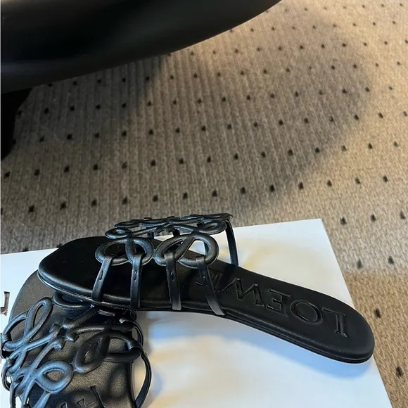 Loewe Women's Black Slide Slippers