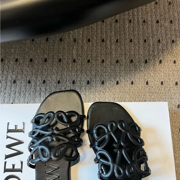 Loewe Women's Black Slide Slippers
