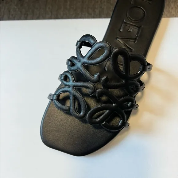 Loewe Women's Black Slide Slippers