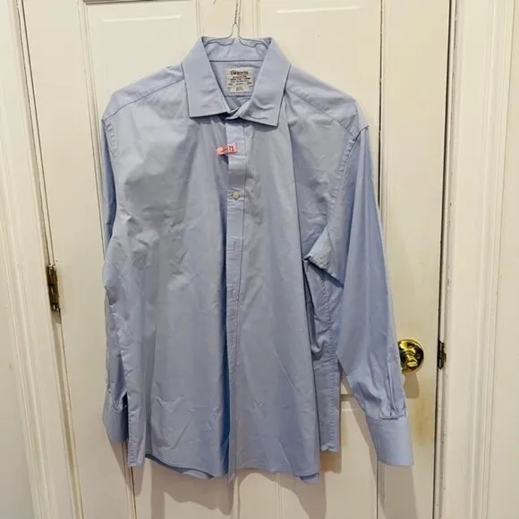 Lot Of 6 TM Lewin Luxury Slim Fit Dress Shirts 17.5