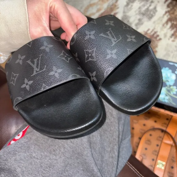 Louis Vuitton Eclipse Water Mule Slippers Black 9 40308707