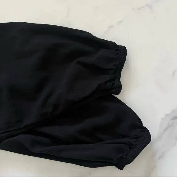 L*SPACE Black Amelia Dress Long Sleeve Mini Black XS summer cover up minimalist