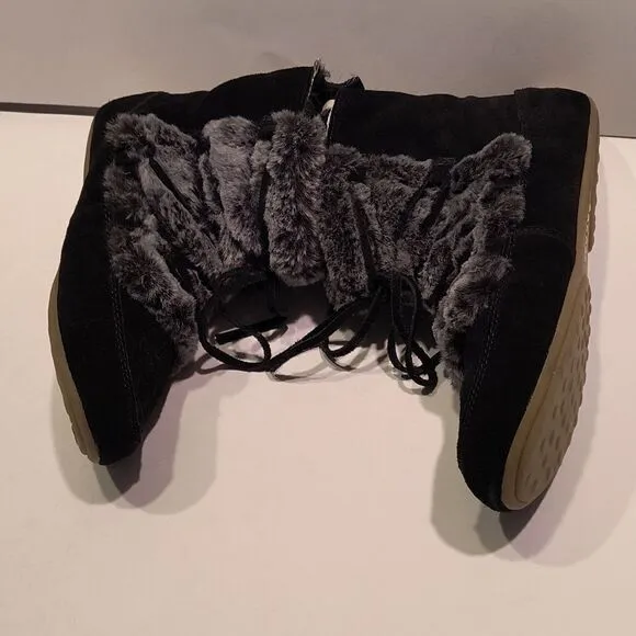 Lucky Brand Faux fur boot  slippers Women's