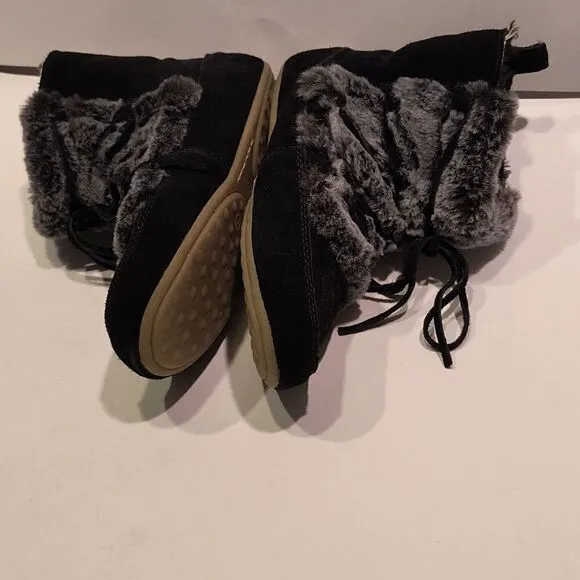 Lucky Brand Faux fur boot  slippers Women's