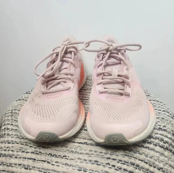 Lululemon Blissfeel Running Shoes Womens Pink Orange Size 7.5