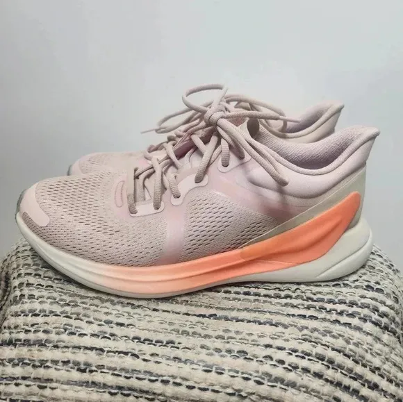 Lululemon Blissfeel Running Shoes Womens Pink Orange Size 7.5
