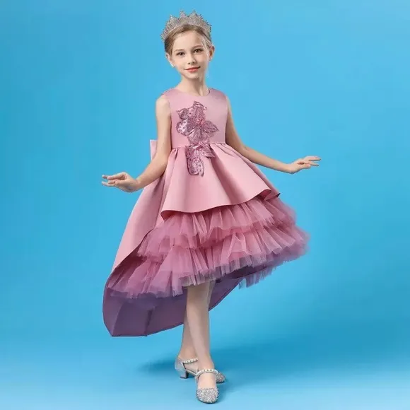 Luxury Birthday Wedding Princess Embroidered Sparkly Gown Dress