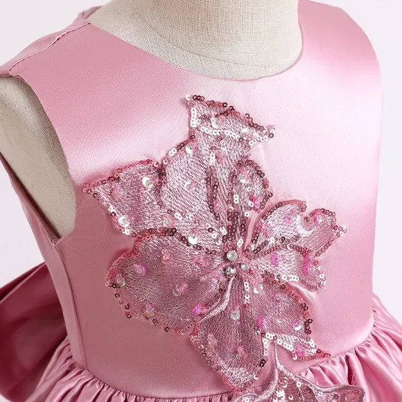 Luxury Birthday Wedding Princess Embroidered Sparkly Gown Dress