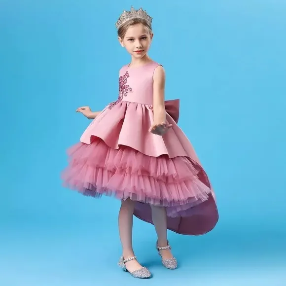 Luxury Birthday Wedding Princess Embroidered Sparkly Gown Dress