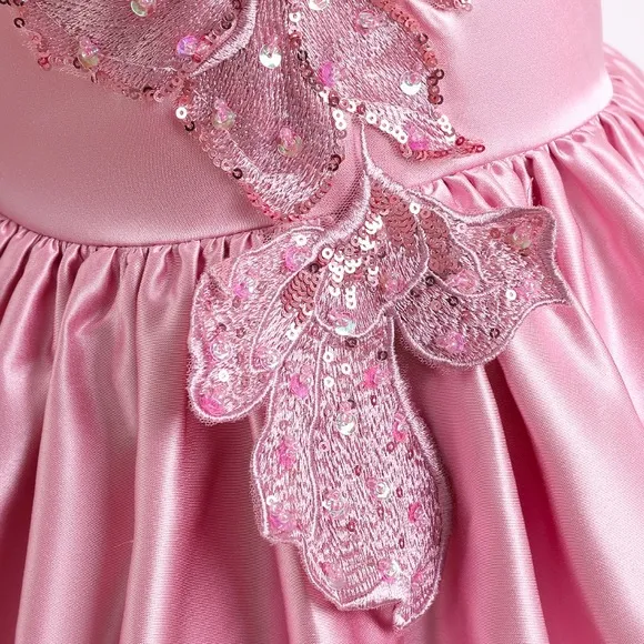 Luxury Birthday Wedding Princess Embroidered Sparkly Gown Dress