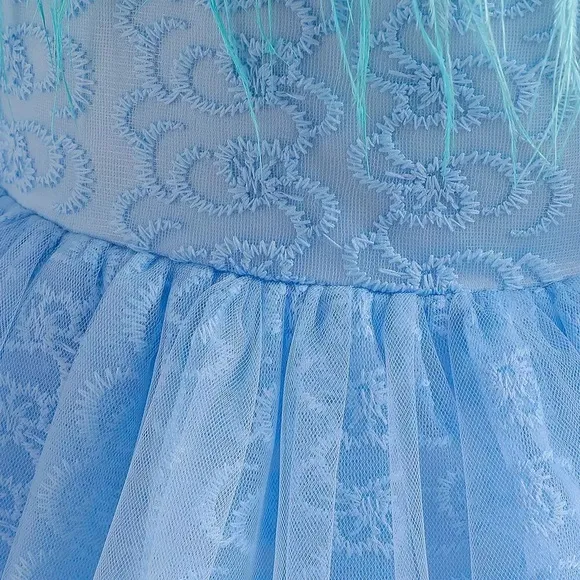Luxury Embroidered Lace Floral Boutique Dress
