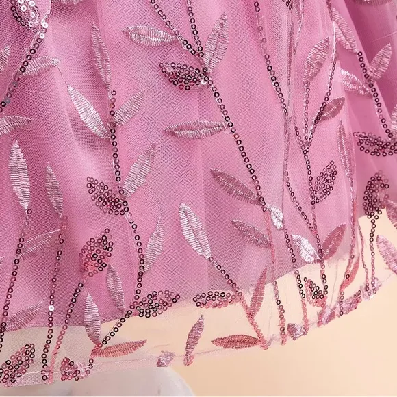 Luxury Embroidered Princess Flower 🌺 Special Occasion Dress 5065