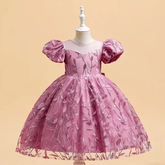 Luxury Embroidered Princess Flower 🌺 Special Occasion Dress 5065