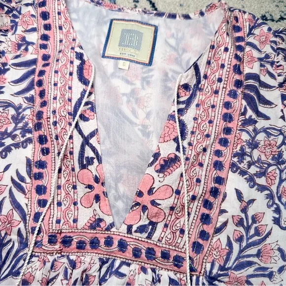 Luxury High End Boho Floral Designer Dress