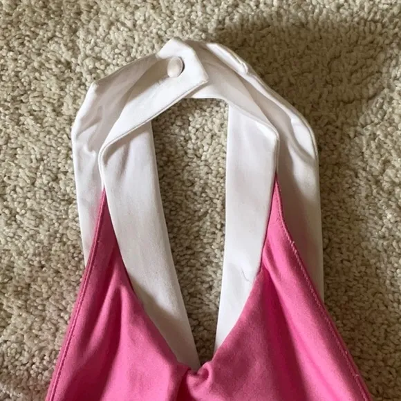 Luxury High End Helena (Neiman Marcus) Girls Pink Halter Neck Dress 7y NWT