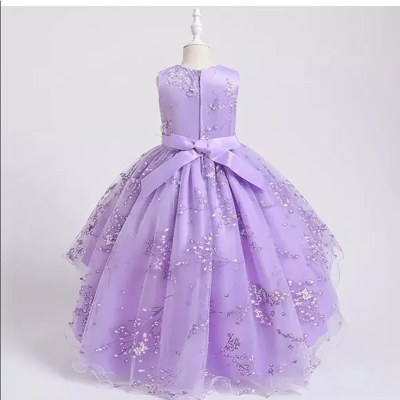 Luxury Princess Wedding Birthday Flower Dress 5045