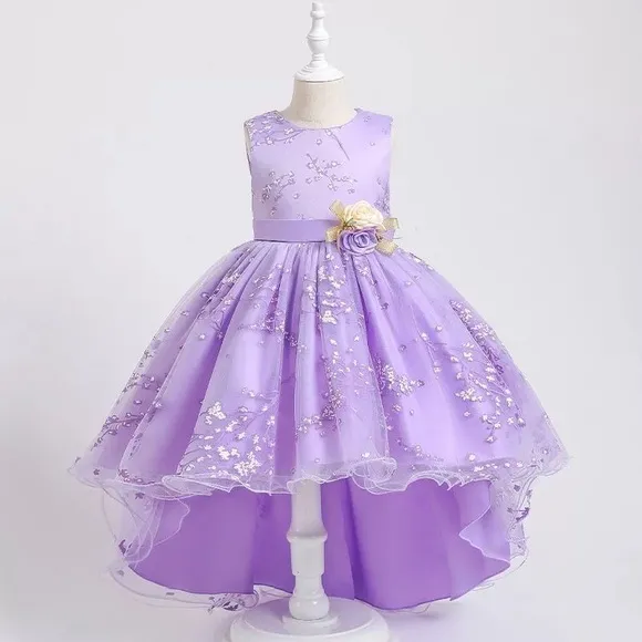 Luxury Princess Wedding Birthday Flower Dress 5045