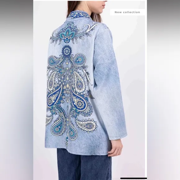 MADE IN ITALY LONG SLEEVES PRINTED JACKET