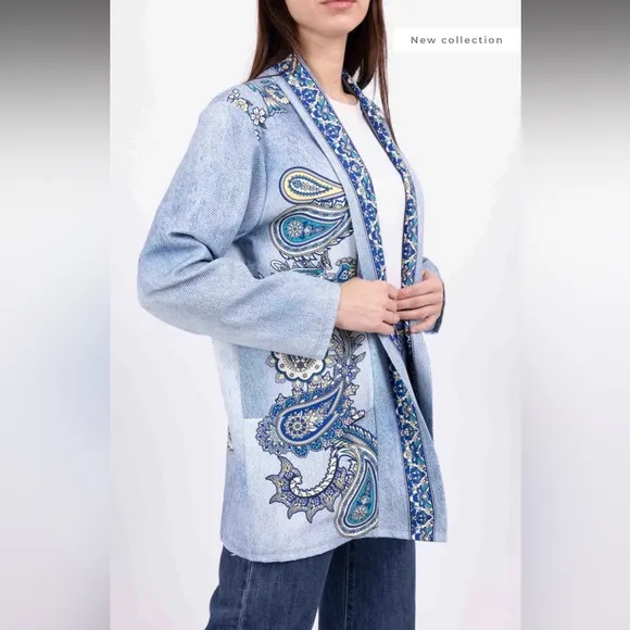 MADE IN ITALY LONG SLEEVES PRINTED JACKET