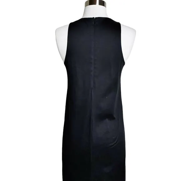 MADEWELL Maxi Dress Black Tank Sleeveless Minimalist Casual Cotton Round Neck 0