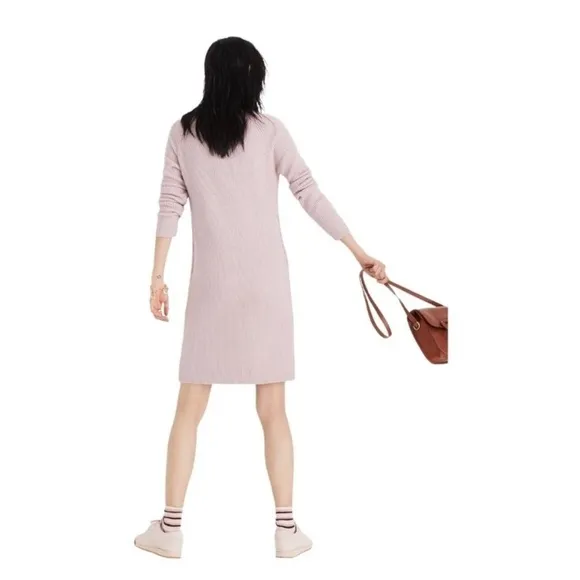 Madewell Northfield Mockneck rib knit Sweater Dress Fall winter minimalist