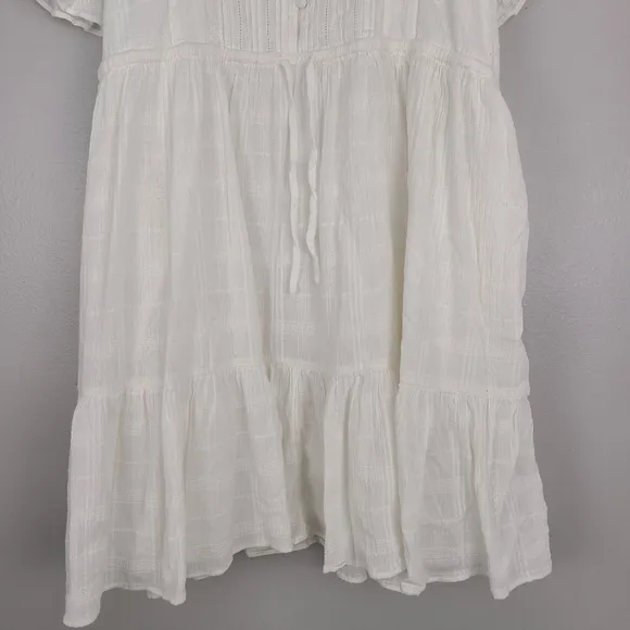 Madewell Peasant Minimalist Retro Classic Prairie Puff-Sleeve with Pockets Dress