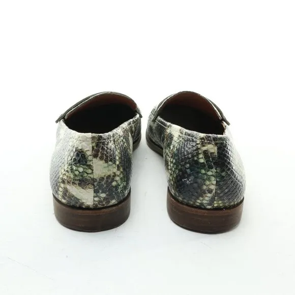 Madewell The Alex Loafer • Women's US 6.5 • Snake Embossed Leather