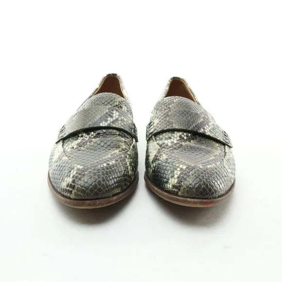 Madewell The Alex Loafer • Women's US 6.5 • Snake Embossed Leather