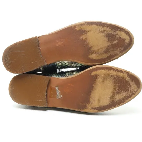 Madewell The Alex Loafer • Women's US 6.5 • Snake Embossed Leather