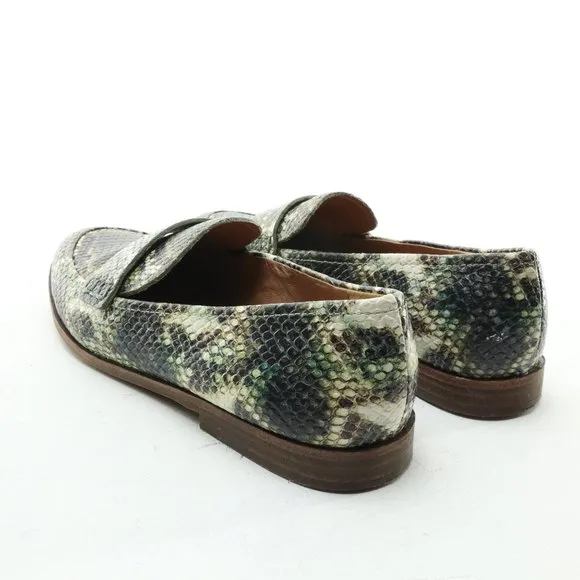 Madewell The Alex Loafer • Women's US 6.5 • Snake Embossed Leather