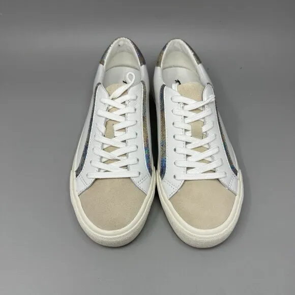 Madewell White Leather Sneakers Women's Size 7.5M Mens 6 Sidewalk Comfort Shoes