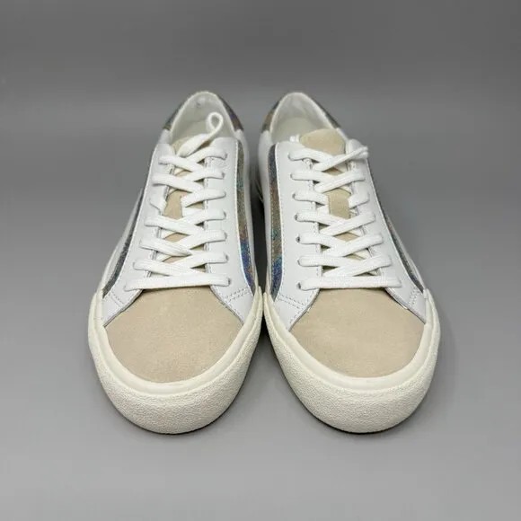 Madewell White Leather Sneakers Women's Size 7.5M Mens 6 Sidewalk Comfort Shoes