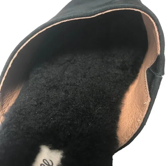 Madewell Women's Kasey Genuine Shearling Mule in Black. Sz: 8.5