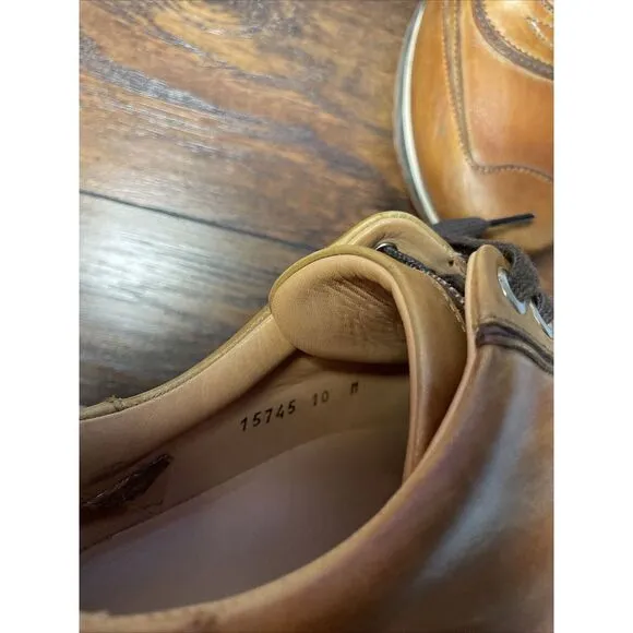 MAGNANNI 15745 Men's Brown Leather Low Top‎ Sneakers US 10 Made in Spain