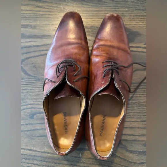Magnanni Brown leather dress shoes US Sz 8