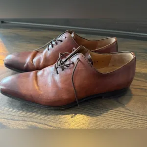 Magnanni Brown leather dress shoes US Sz 8