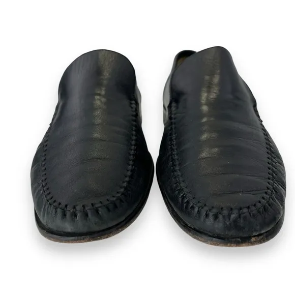 Magnanni Men’s Luxury Black Leather Slip-On Loafer Dress Shoe 10