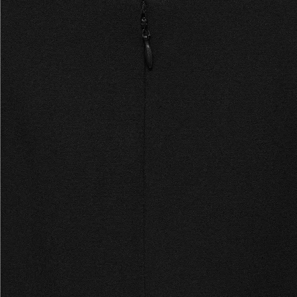 MANGO Black Straight Skirt with Front Slit, Size S – Minimalist Chic, NWT